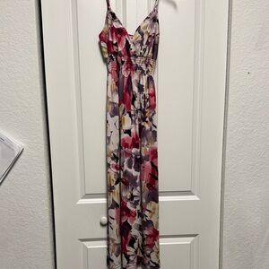 She's Cool Floral Maxi Dress - Pink, Purple, and Yellow